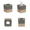 Household Essentials Wicker Bathroom Accessories Set